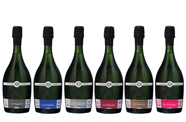 les champagnes de la gammes Les originelles