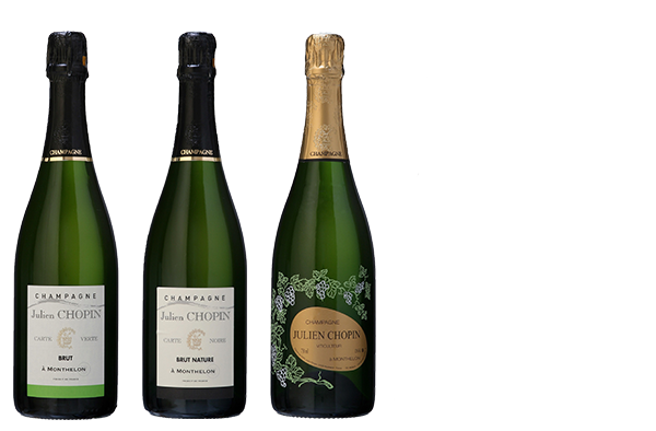 Les champagnes de la gammes les Classiques Julien Chopin
