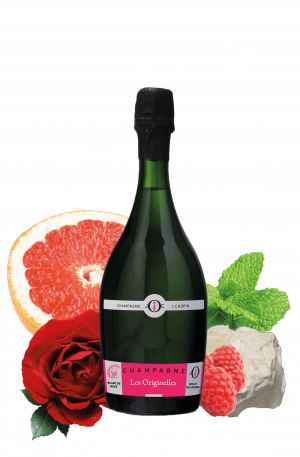 Blanc de Rosé champagne is produce by Champagne Julien Chopin in the originelles Julien Chopin range