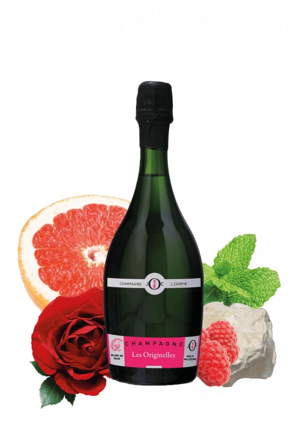 Blanc de Rosé champagne is produce by Champagne Julien Chopin in the originelles Julien Chopin range