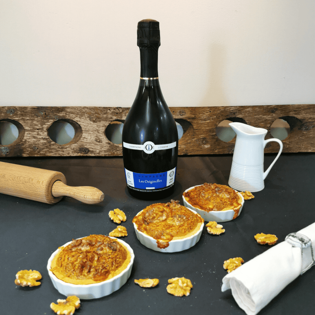 The food pairing of november from Champagne Julien Chopin
