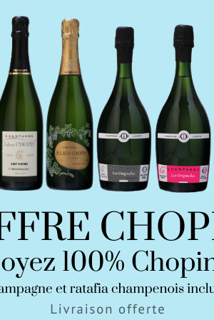 offre de champagne pour les clients qui porte le nom chopin